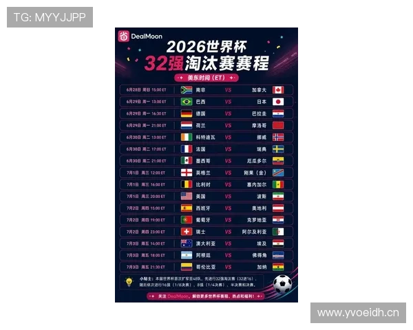2026世界杯今日赛程:32强淘汰赛比赛时间最新整理 2026世界杯今日赛程:32强淘汰赛比赛时间最新整理